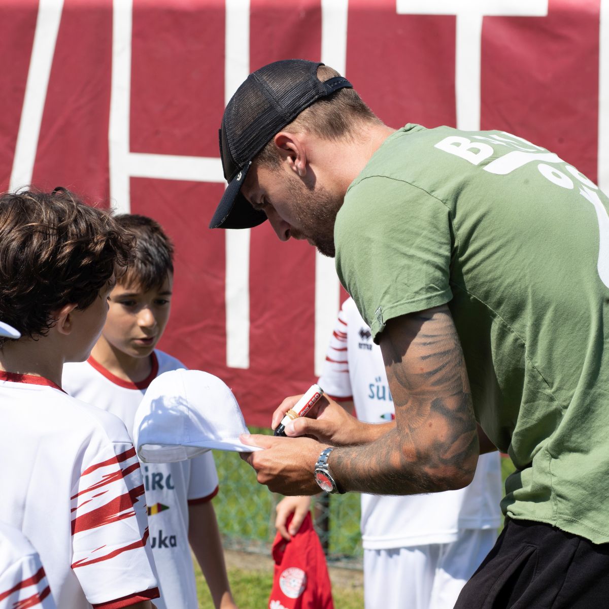 Visita di giocatori della prima squadra dell'FCS